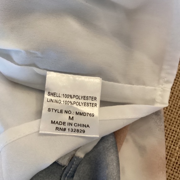 Vestique One Shoulder Satin Asymmetrical Dress‎ Size Medium NWT Faux Wrap Mini - Picture 8 of 8